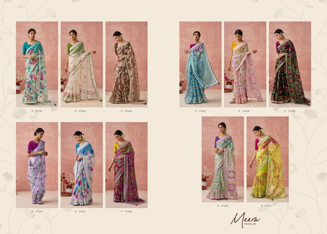 Meera Premium Vol 15 By Kimora Designer Brasso Organza Wholesale Saree In India